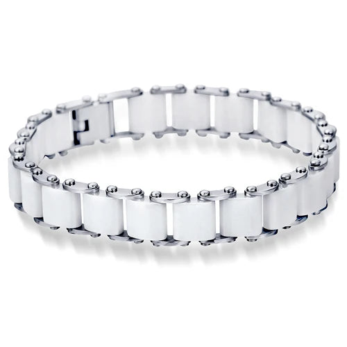 Ceramic Bangle Stainless Steel Bracelet