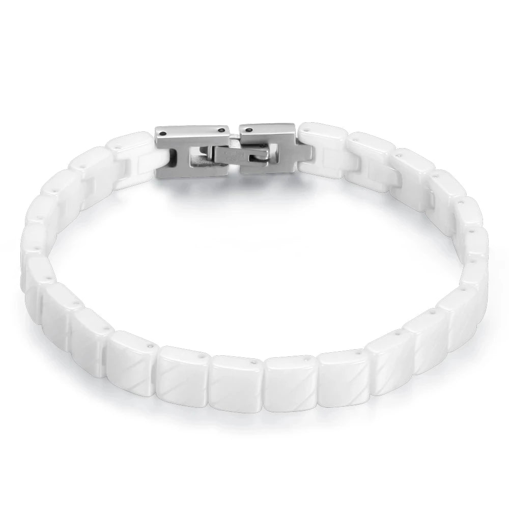 Ceramic Bangle Stainless Steel Bracelet
