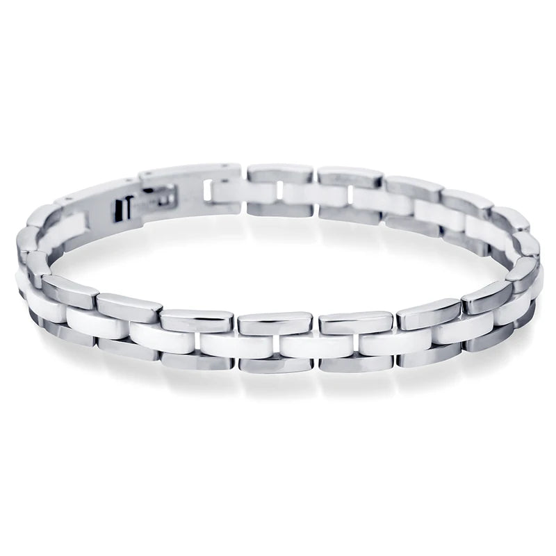 Ceramic Bangle Stainless Steel Bracelet