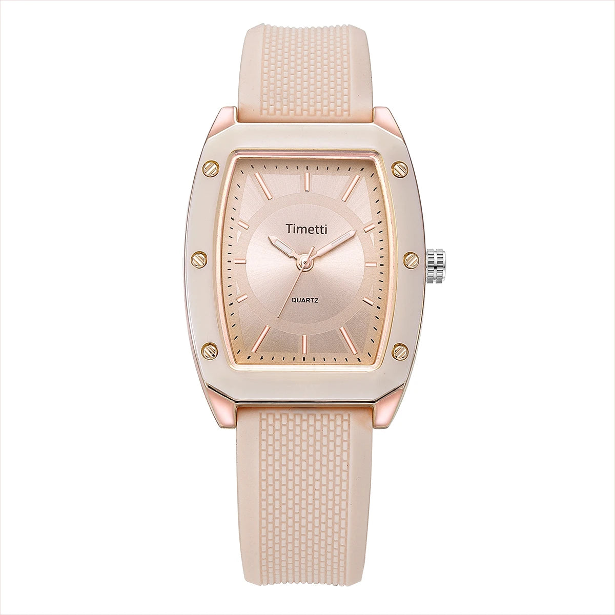 Trendy Square Silicone Quartz Watch