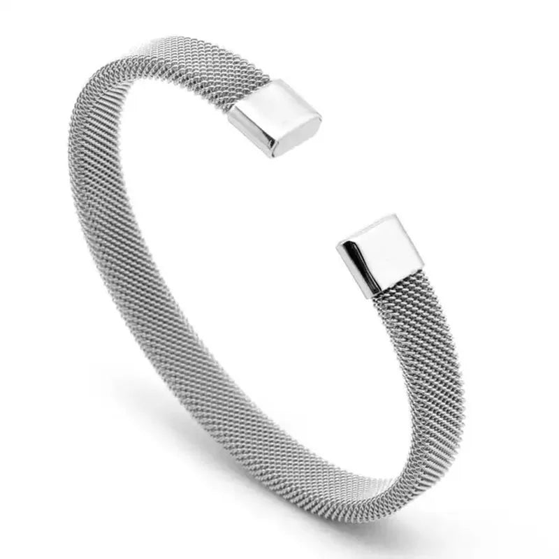 Men’s Black Stainless Steel Cuban Cuff