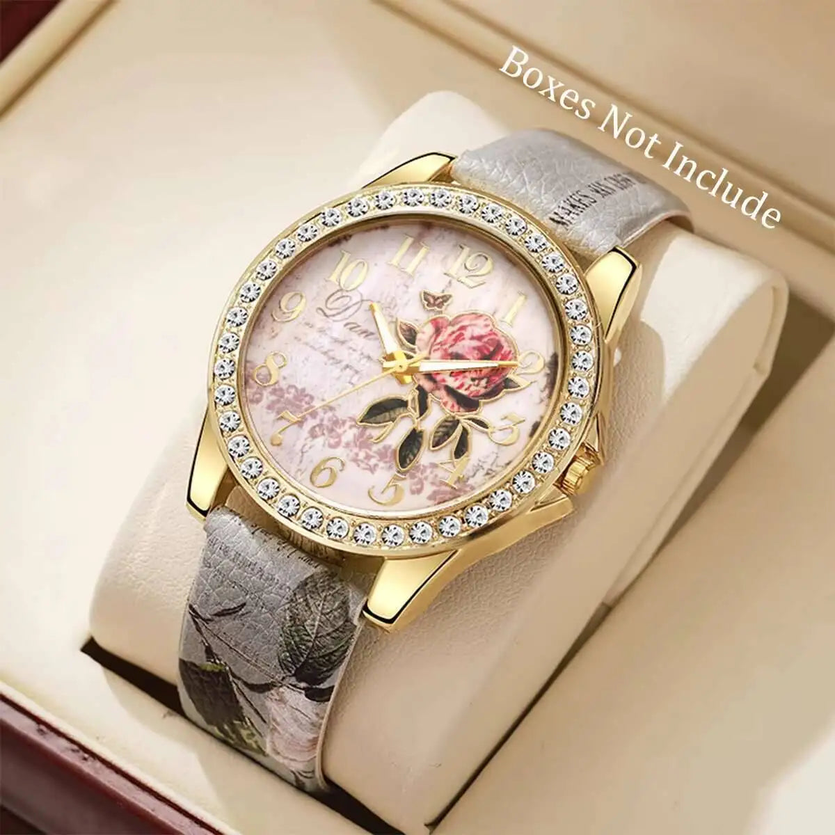 Elegant Floral Quartz Watch