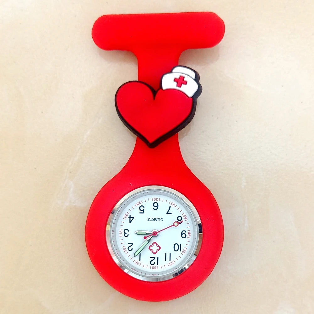 Cartoon Medical Silicone Brooch Watch