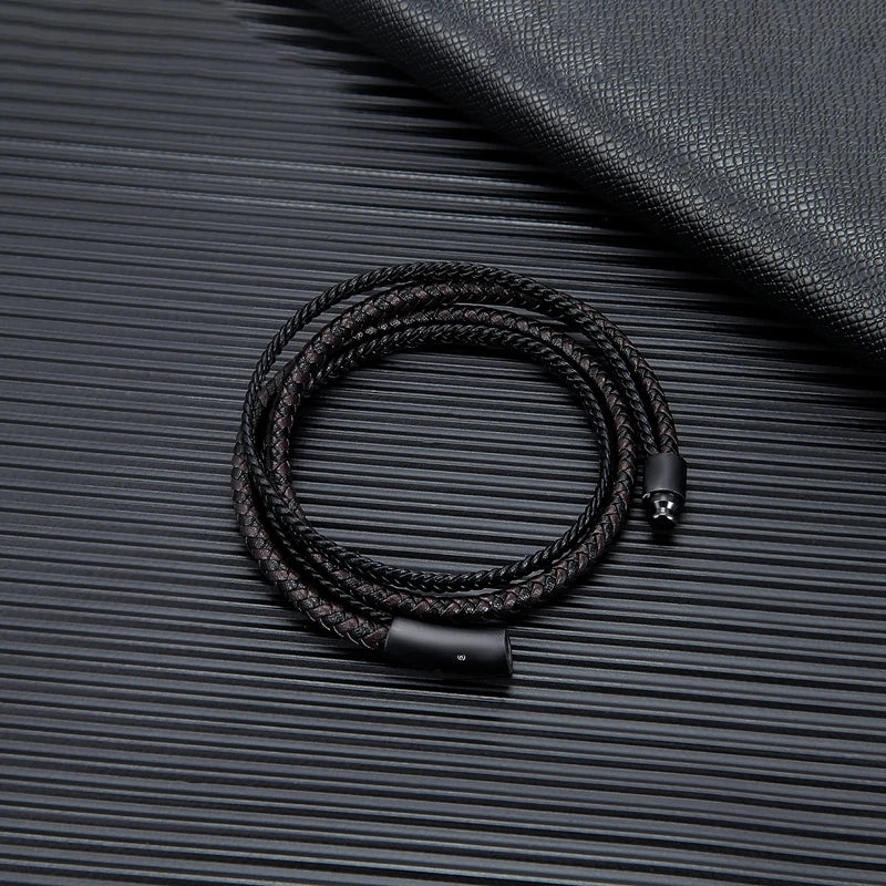 Men’s Double Layer Leather Bracelet