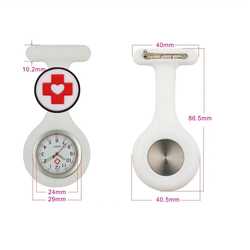 Cartoon Medical Silicone Brooch Watch