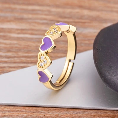 Candy Heart Adjustable Ring