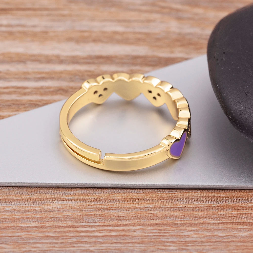 Candy Heart Adjustable Ring