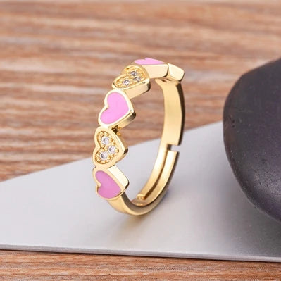 Candy Heart Adjustable Ring