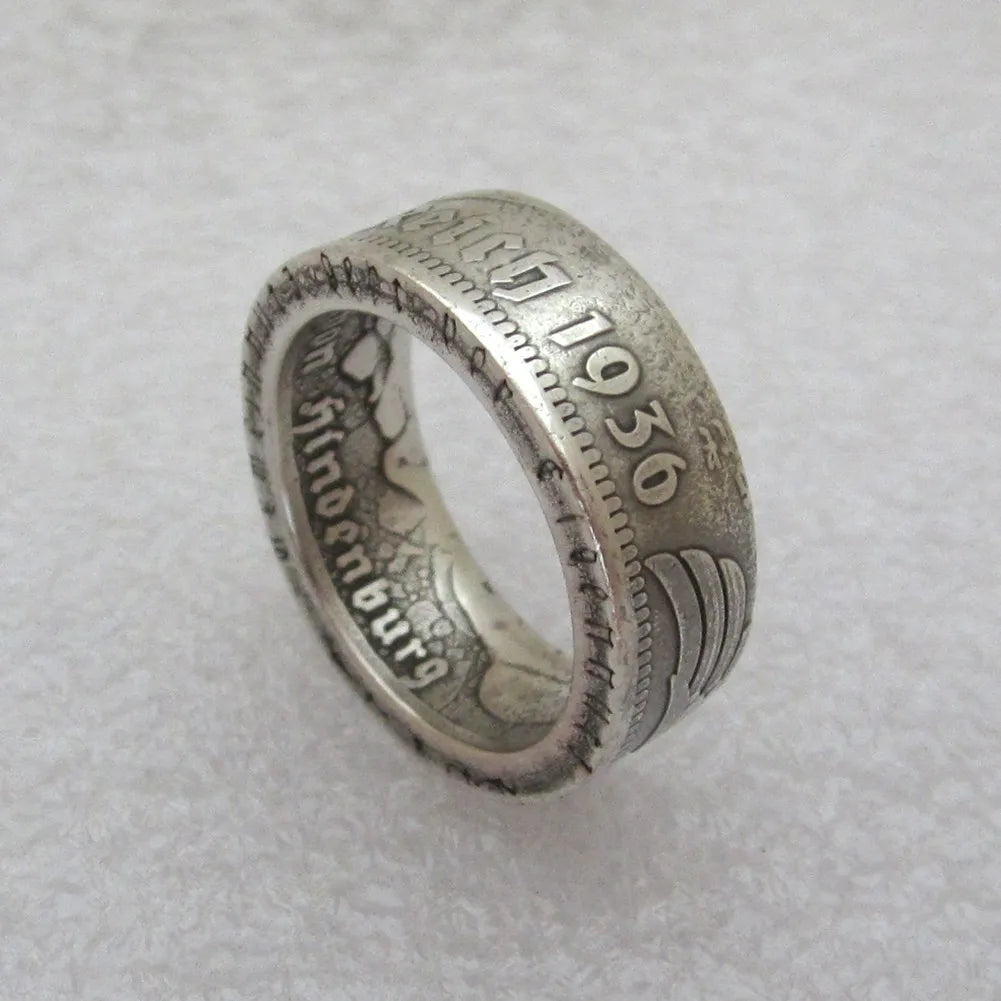 Handcrafted Germany Coin Ring