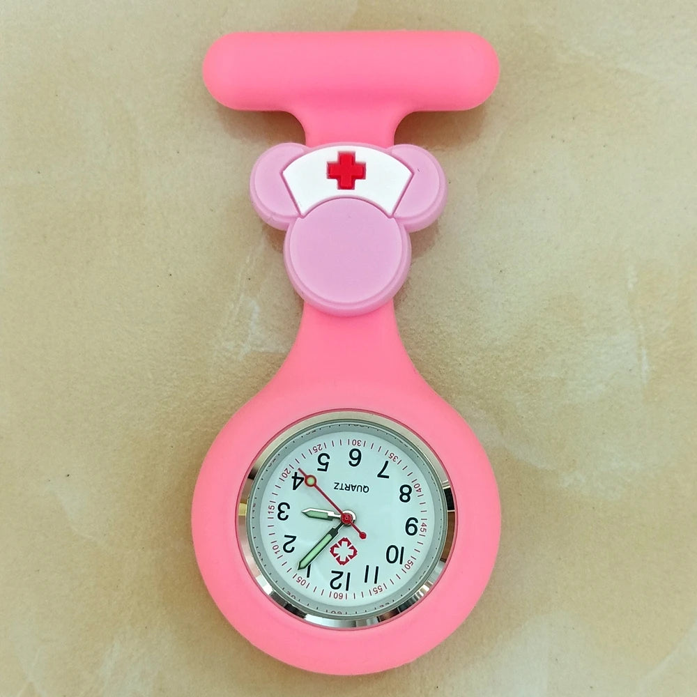 Cartoon Medical Silicone Brooch Watch
