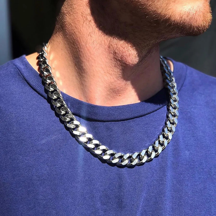 8–14MM Stainless Steel Cuban Chain