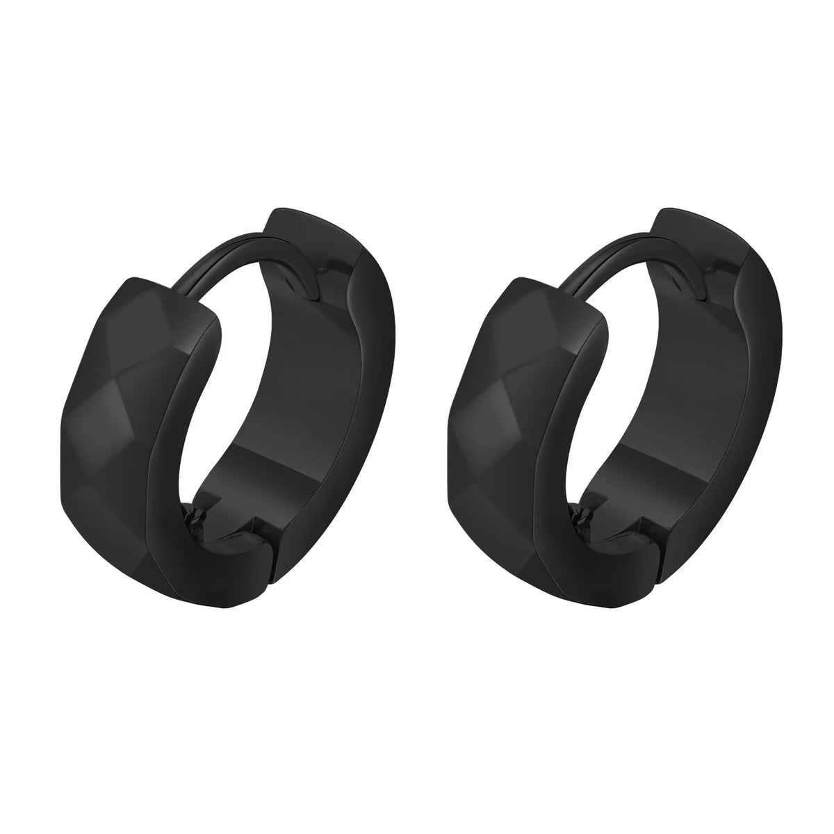 Geometric Stainless Steel Hoop Earrings