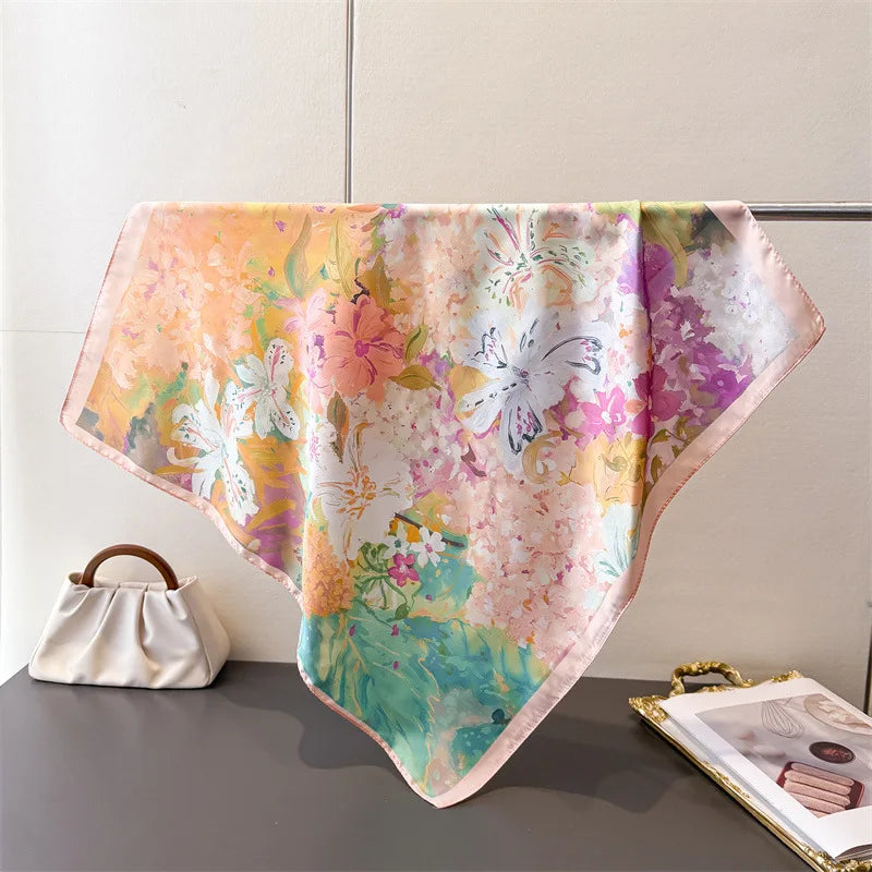 Soft Satin Hair & Neck Scarf
