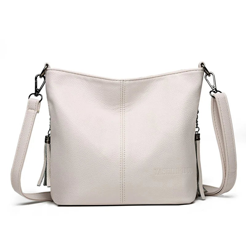 Elegant Casual Leather Shoulder Bag