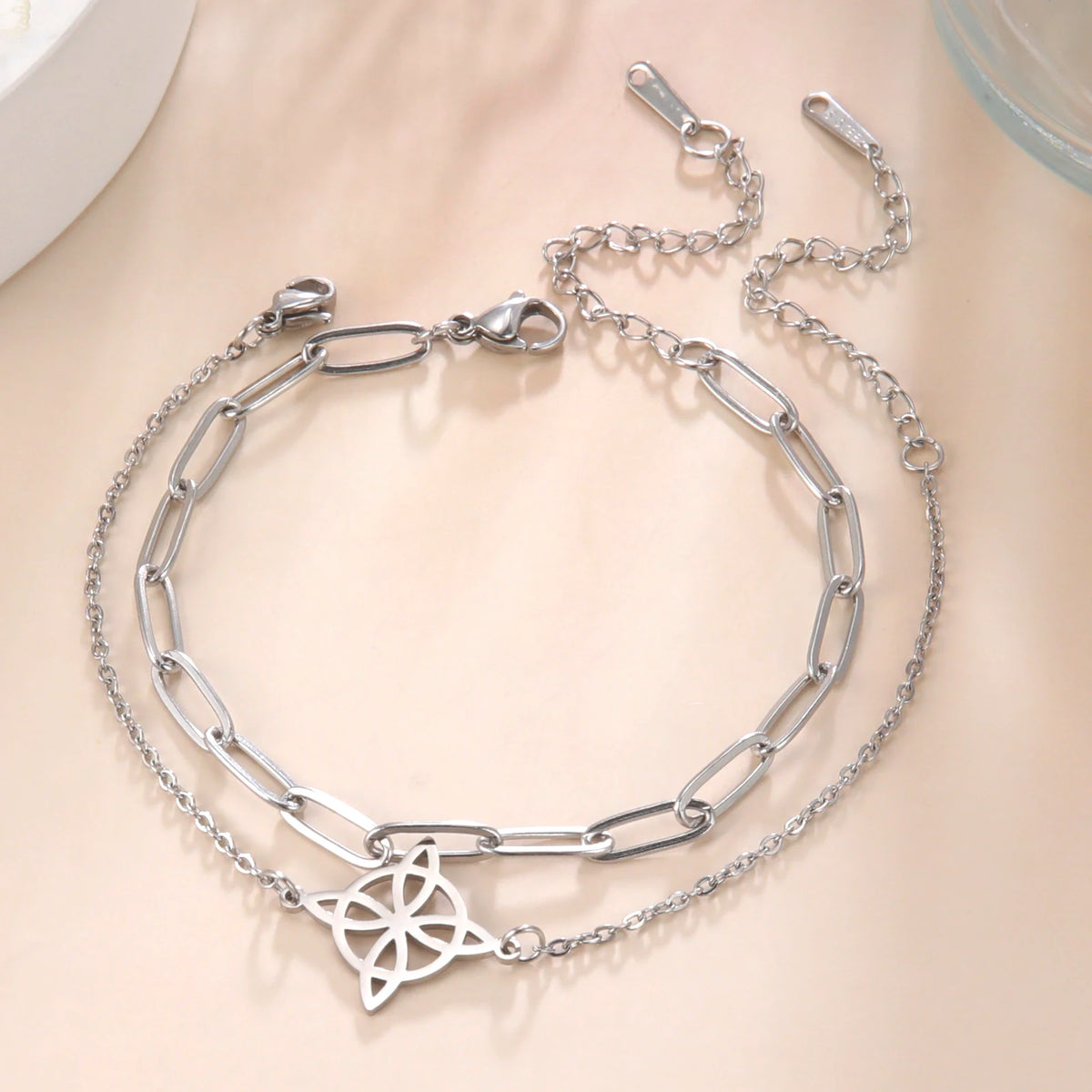 Celtic Knot Stainless Steel Anklet