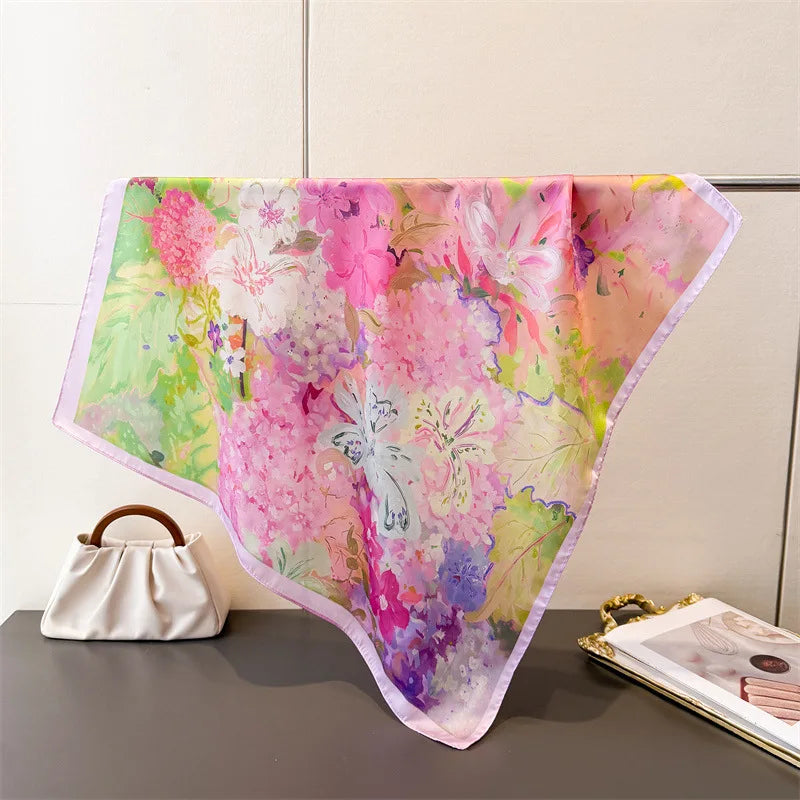Soft Satin Hair & Neck Scarf