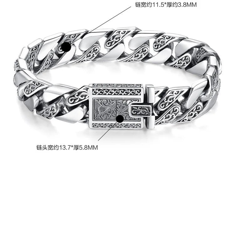 Stainless Steel Punk Motorcycle Bracelet