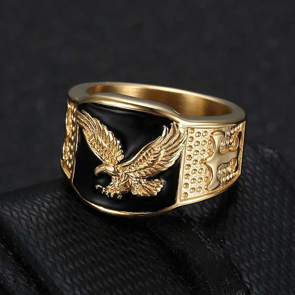 Men’s Domineering Eagle Ring
