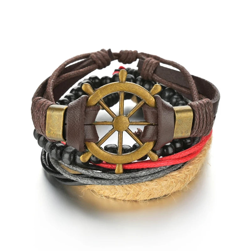 Men’s Life Tree & Wood Bead Bracelets
