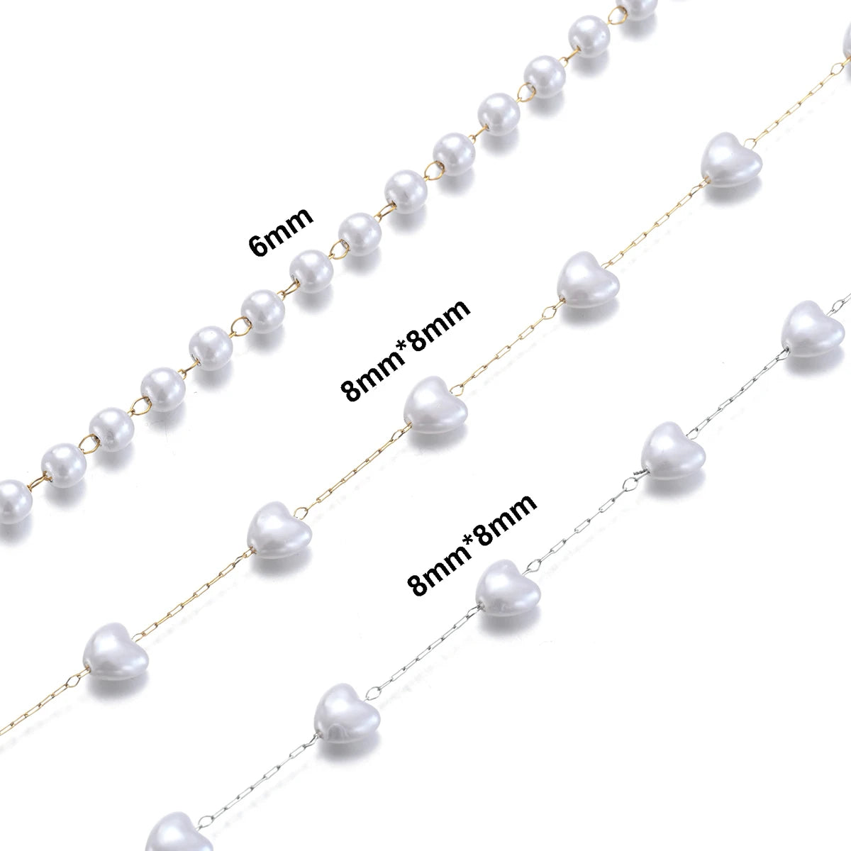 Pearl Bead Chain Bracelet/Anklet