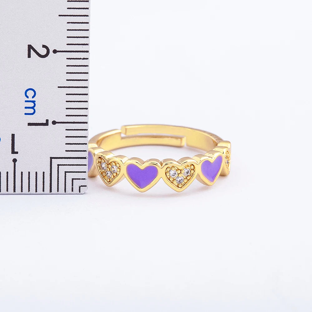 Candy Heart Adjustable Ring