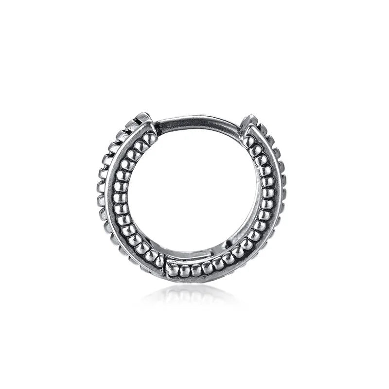 Stainless Steel Hoop Earrings for Men