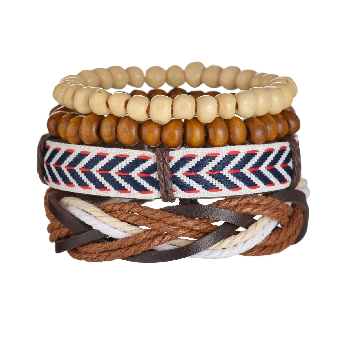 Men’s Life Tree & Wood Bead Bracelets