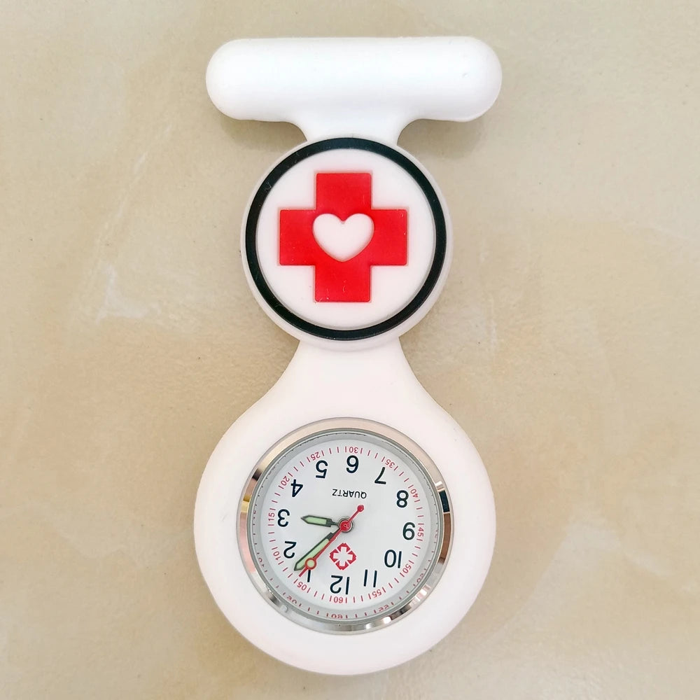 Cartoon Medical Silicone Brooch Watch
