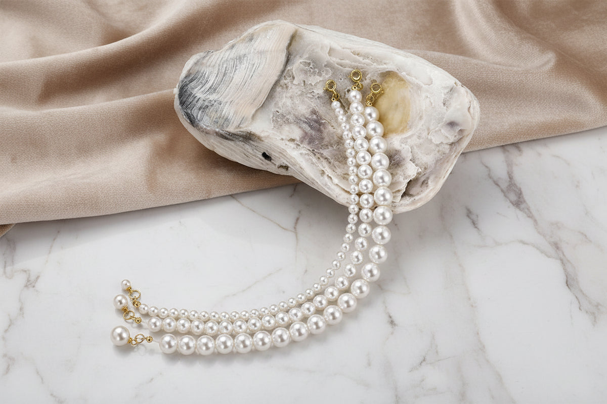 925 Sterling Silver Real Pearl Bracelet