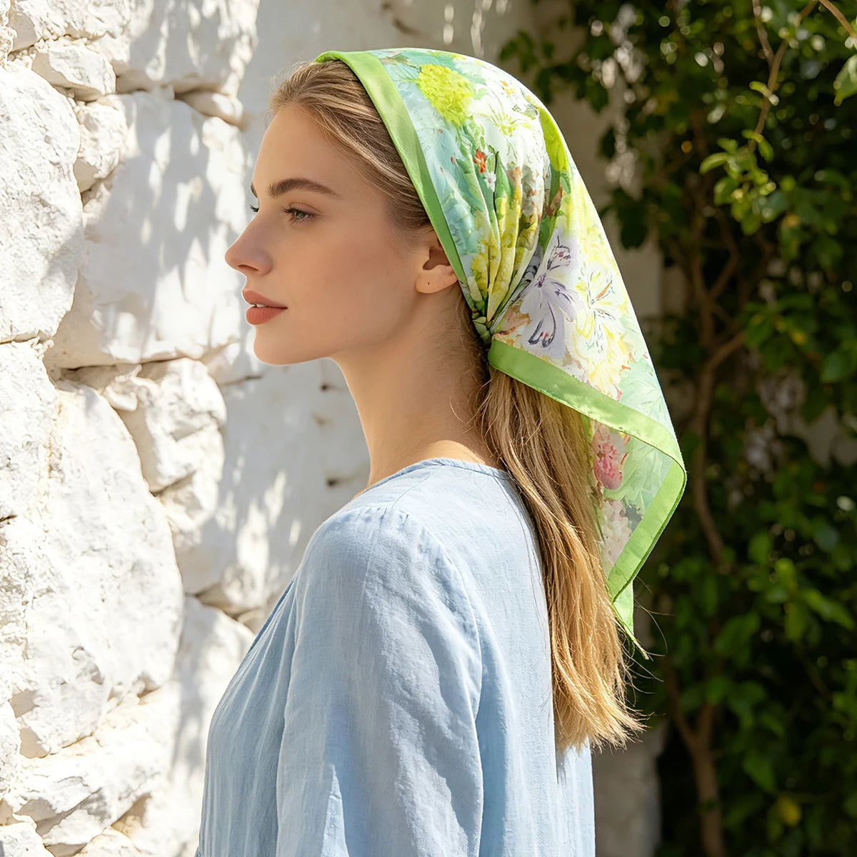 Soft Satin Hair & Neck Scarf