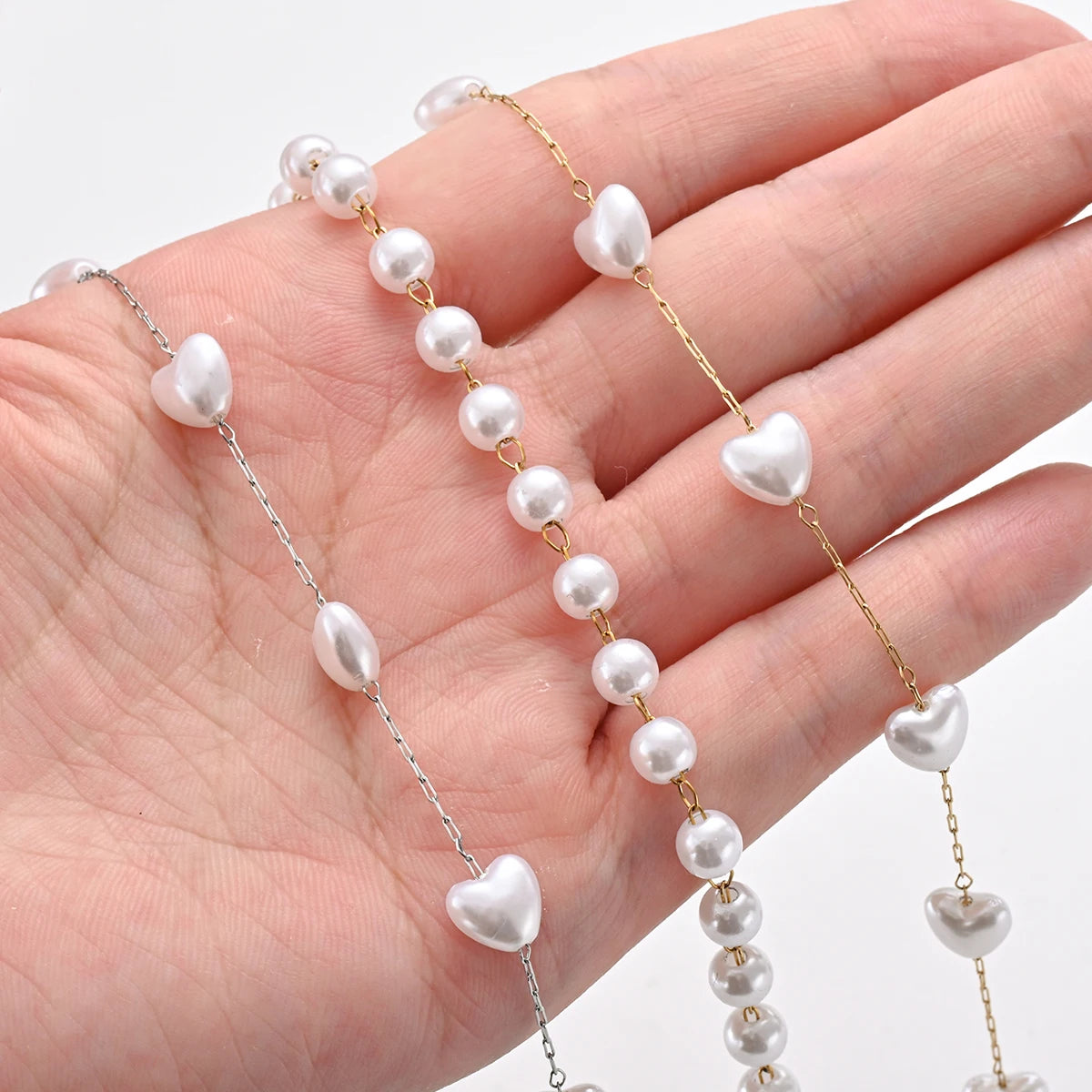 Pearl Bead Chain Bracelet/Anklet
