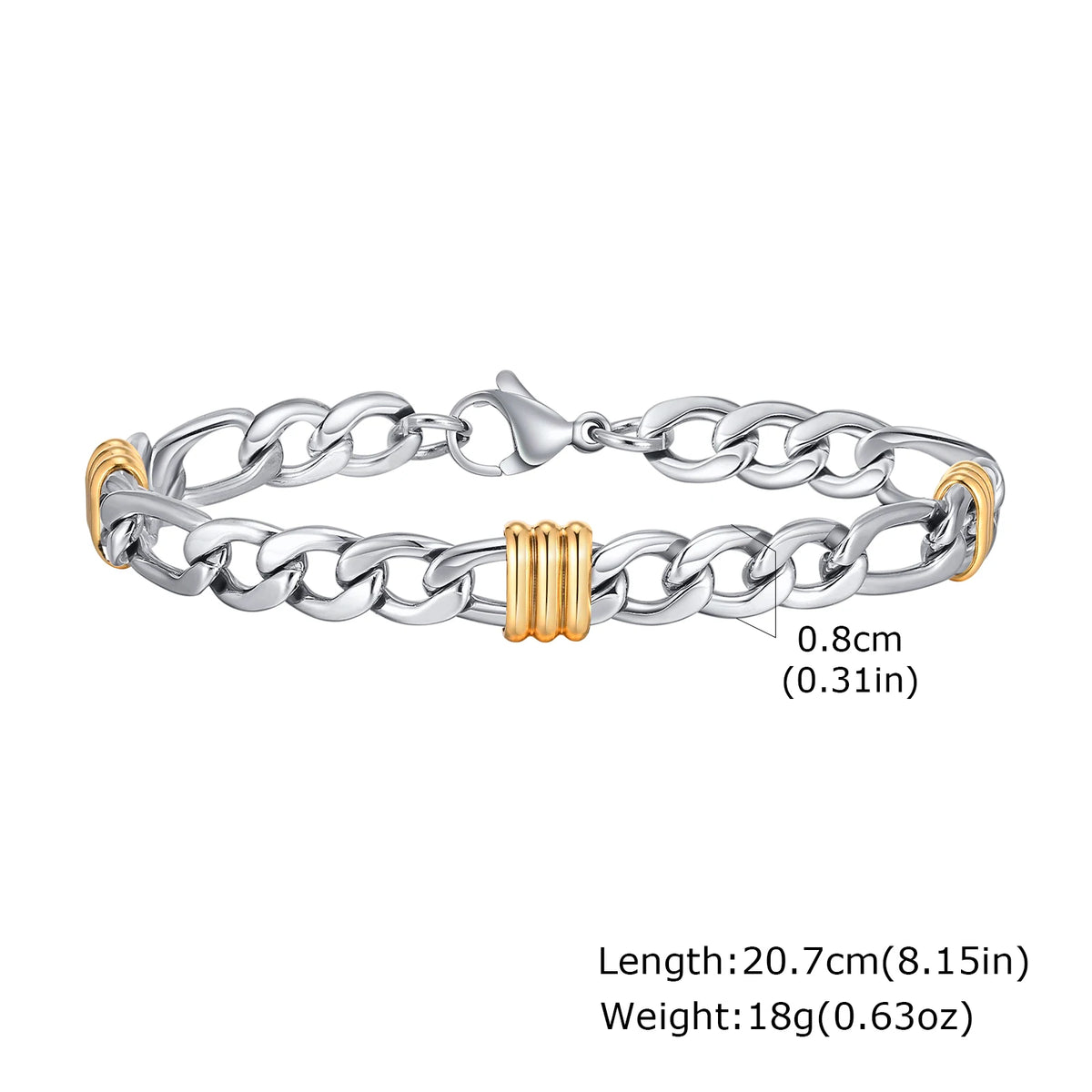 Men’s Rope & Cuban Link Bracelet