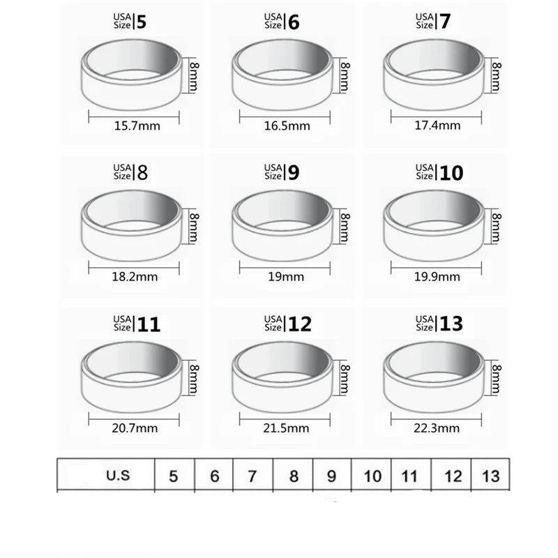 Men’s Round Polished Steel Ring