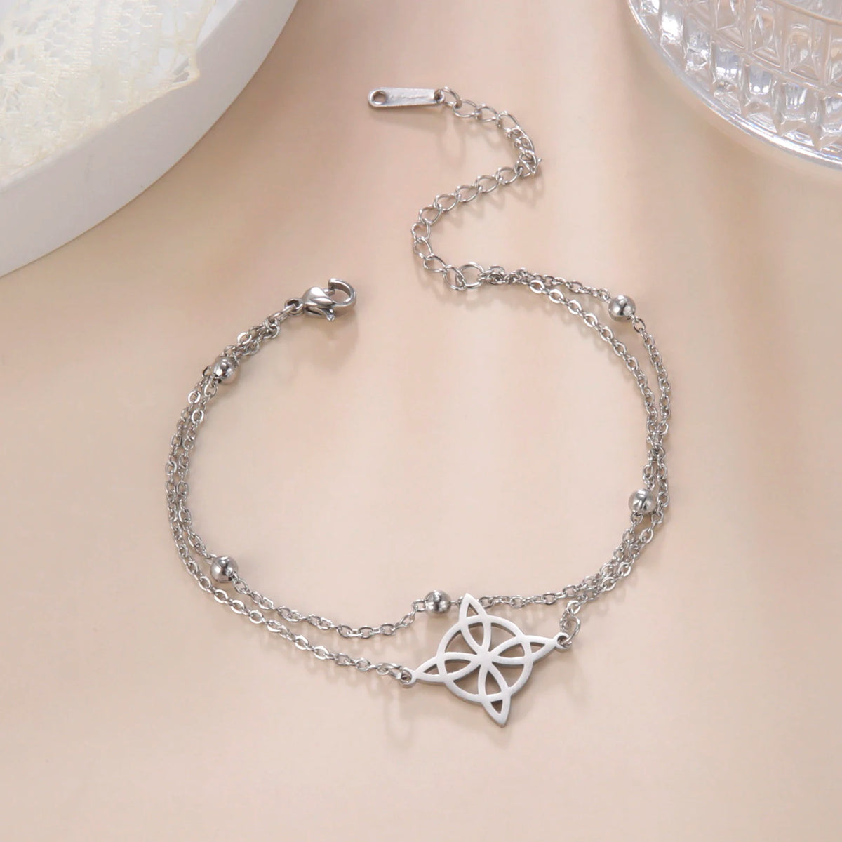 Celtic Knot Stainless Steel Anklet