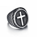 Medieval Knight Cross Signet Ring