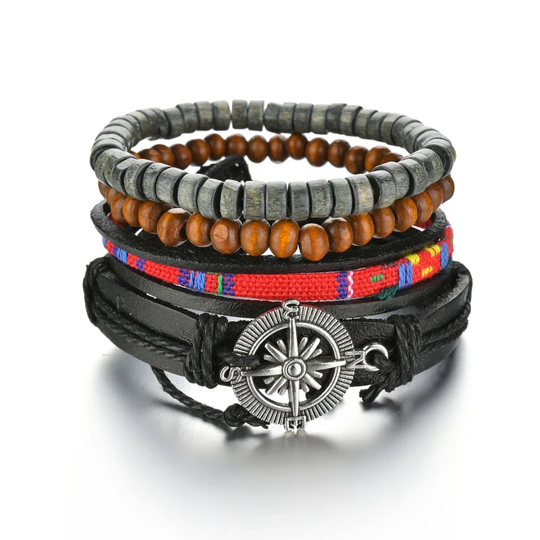 Men’s Life Tree & Wood Bead Bracelets