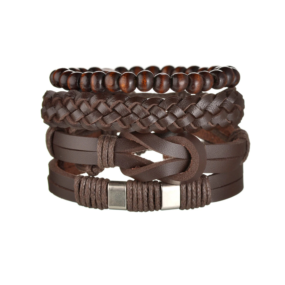 Men’s Life Tree & Wood Bead Bracelets