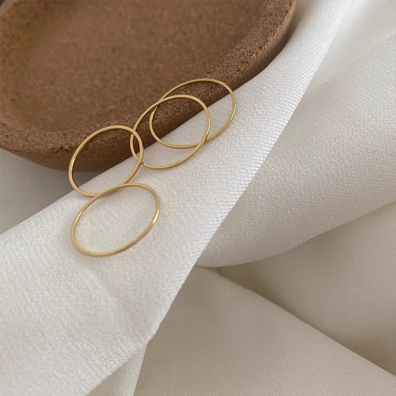 0.5mm Ultra-Thin Stainless Steel Gold Ring