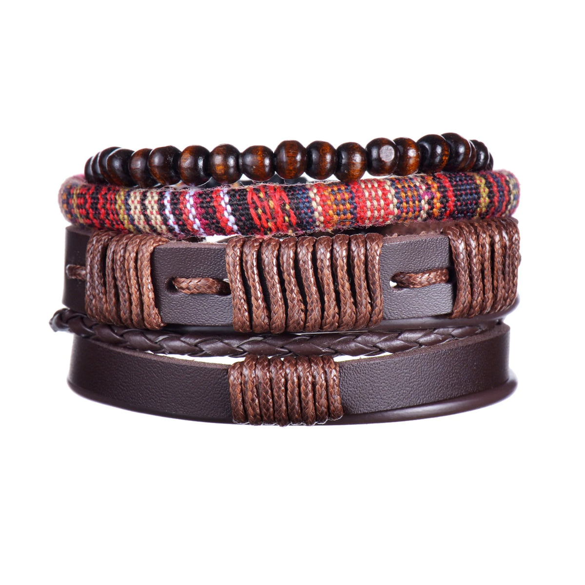 Men’s Life Tree & Wood Bead Bracelets