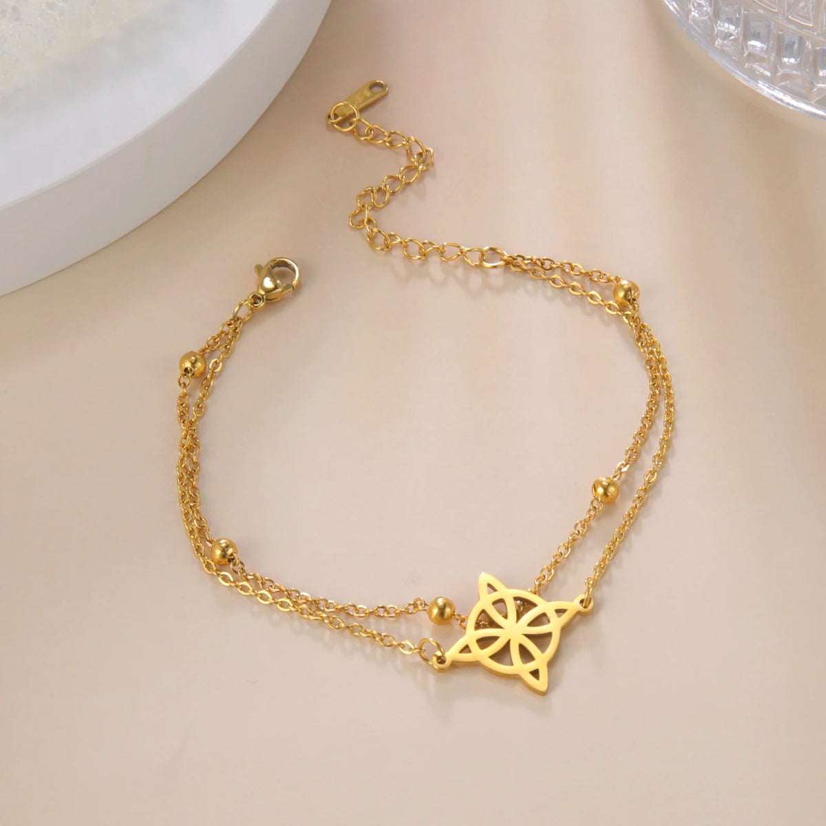 Celtic Knot Stainless Steel Anklet
