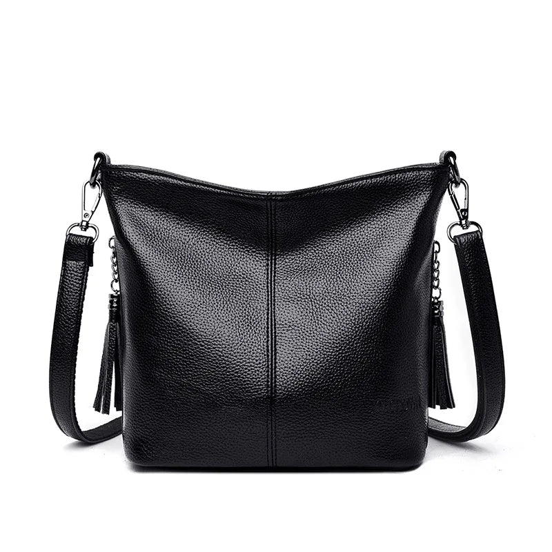 Elegant Casual Leather Shoulder Bag