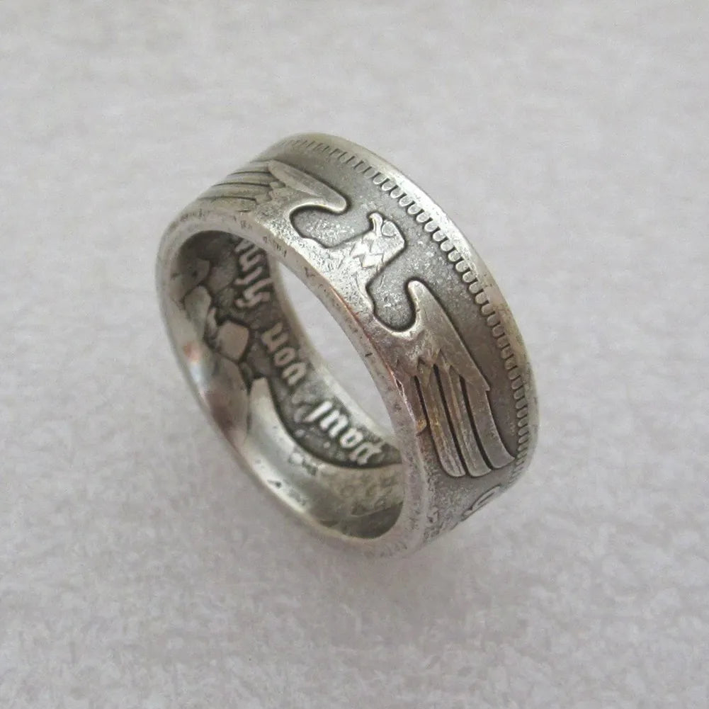 Handcrafted Germany Coin Ring