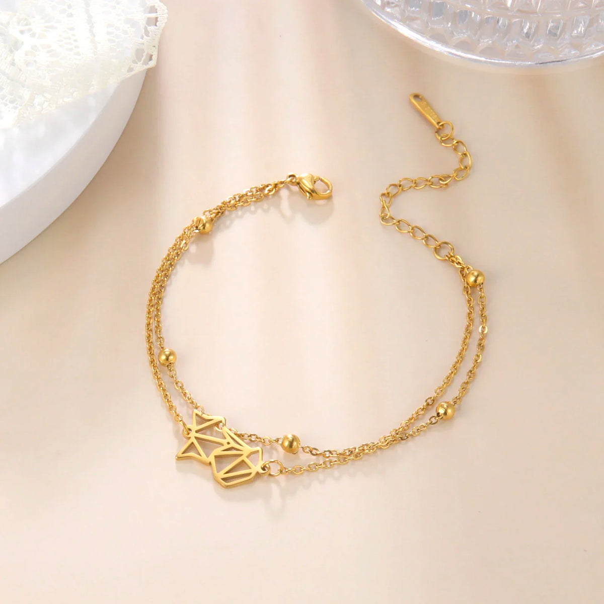 Cute Fox Charm Anklet