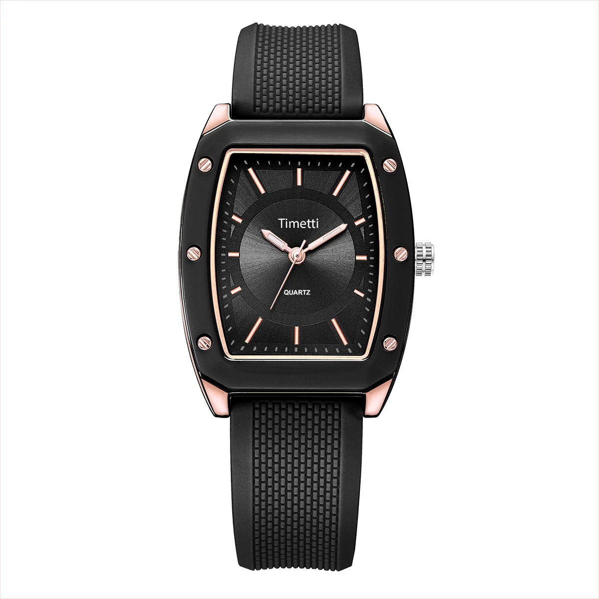 Trendy Square Silicone Quartz Watch