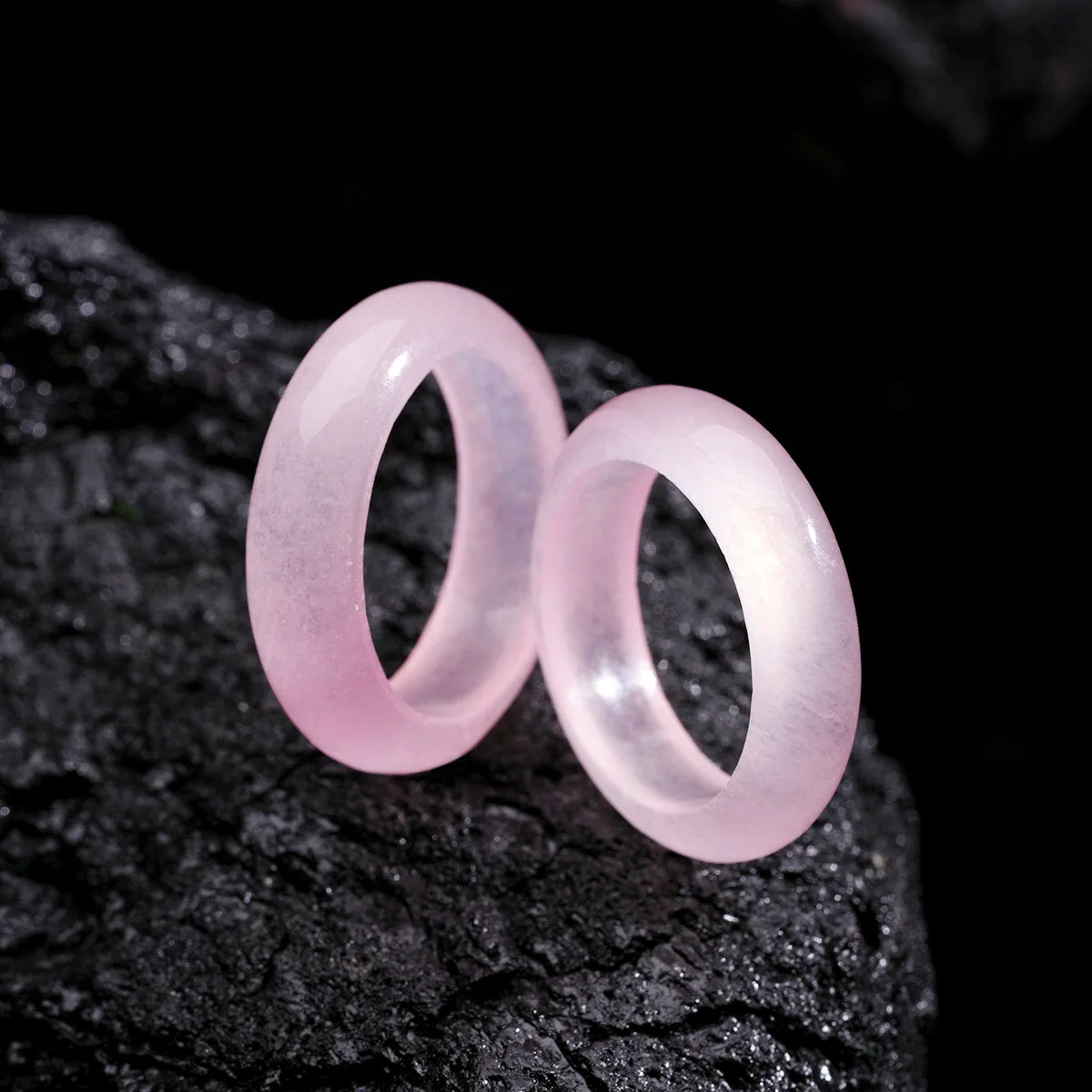 Natural Jade Unisex Band Ring