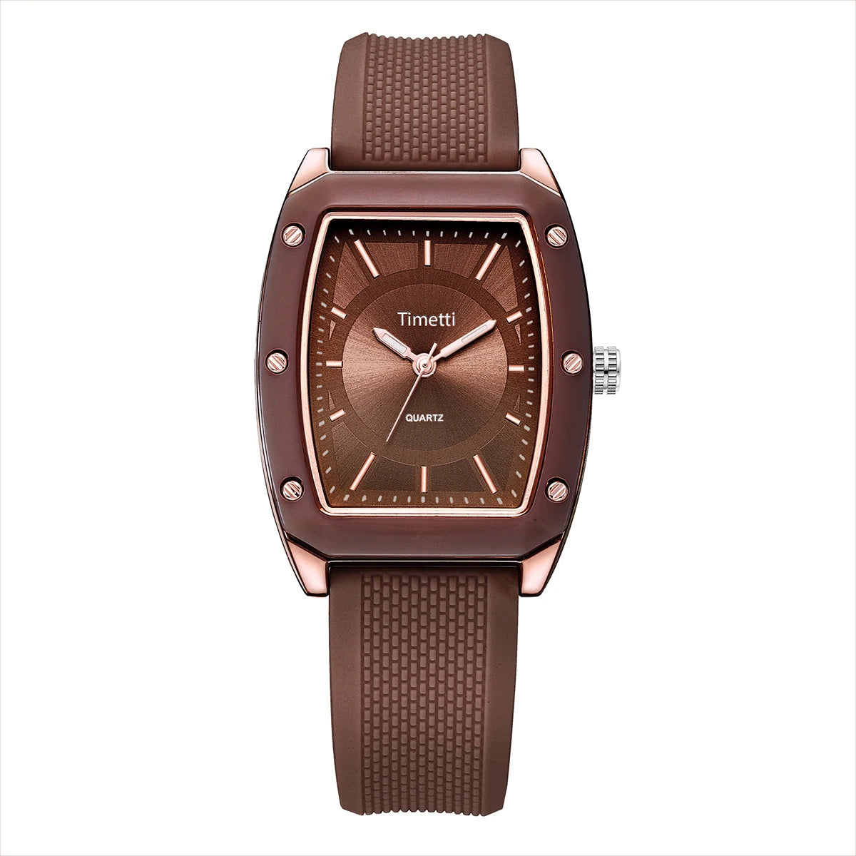 Trendy Square Silicone Quartz Watch