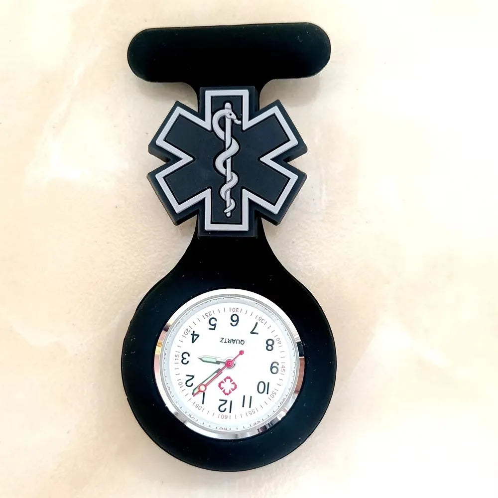 Cartoon Medical Silicone Brooch Watch