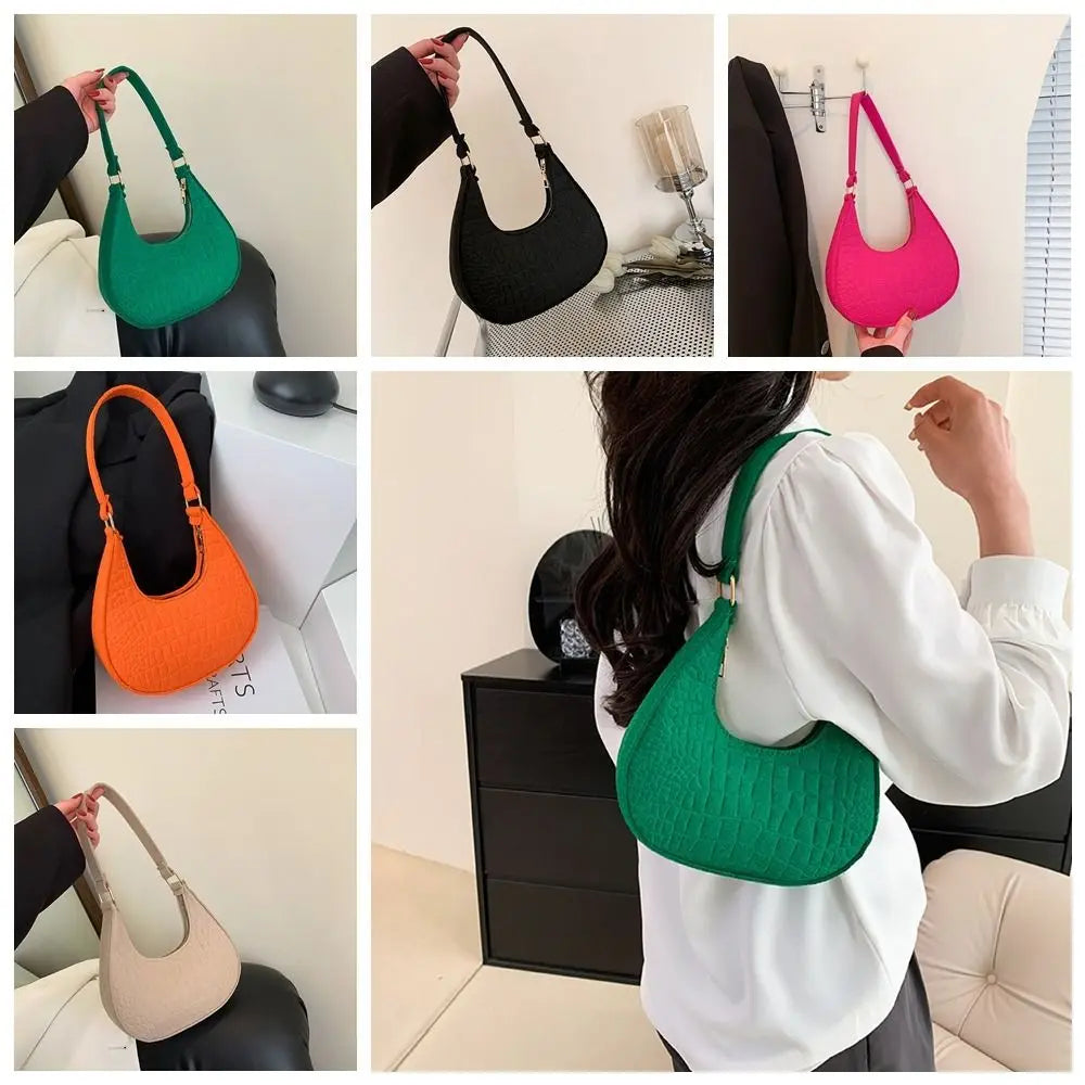 Crescent Moon Underarm Shoulder Bag