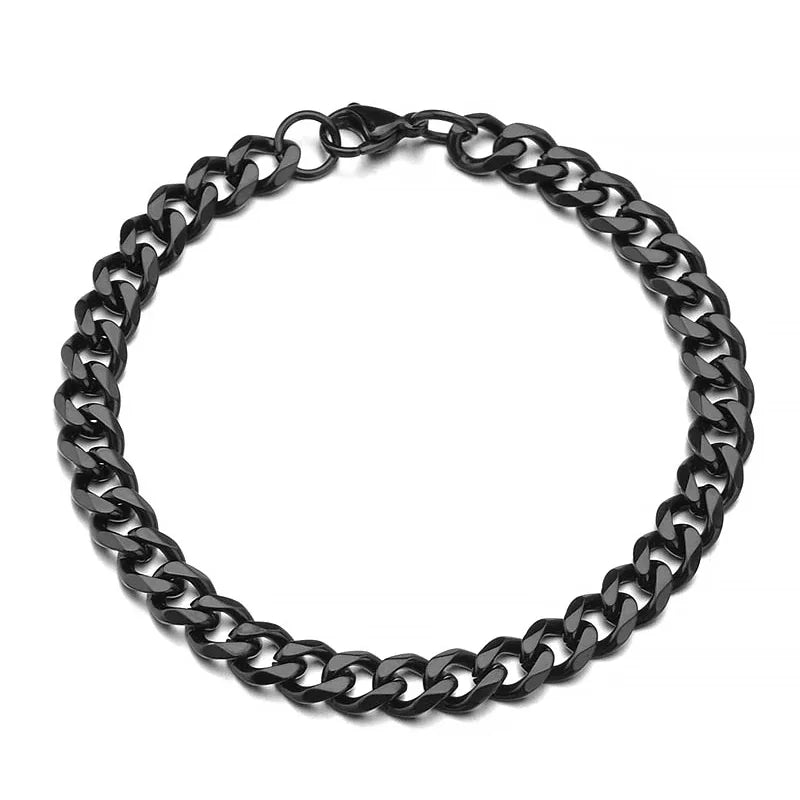 Stainless Steel Cuban Chain Bracelet