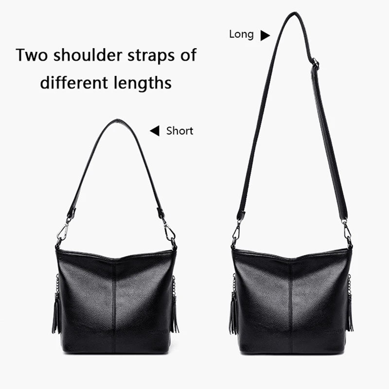 Elegant Casual Leather Shoulder Bag